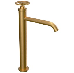 Смеситель для раковины Remer Chrono CH11LXLBG, золото брашированное