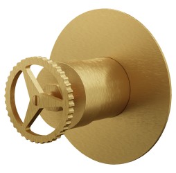 Смеситель для душа Remer Chrono CH30LBG, золото брашированное