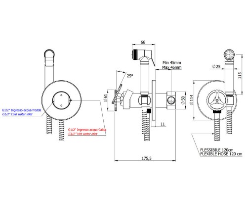 Гигиенический душ Remer Chrono CH65W