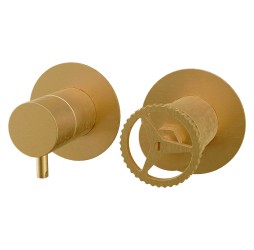 Смеситель для душа Remer Chrono CH92ZPBG, золото брашированное