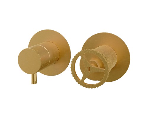 Смеситель для душа Remer Chrono CH92ZPBG, золото брашированное