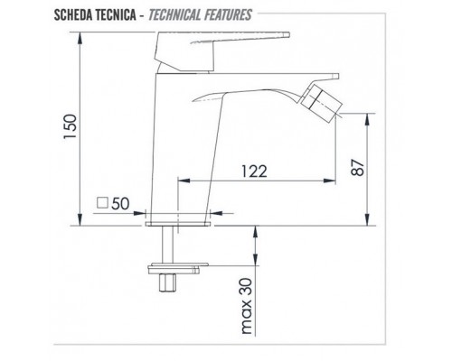 Смеситель для биде Remer Dream D21
