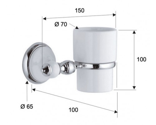 Стакан Remer Epoca EP15CR