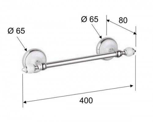 Полотенцедержатель 40 см Remer Epoca EP40CR