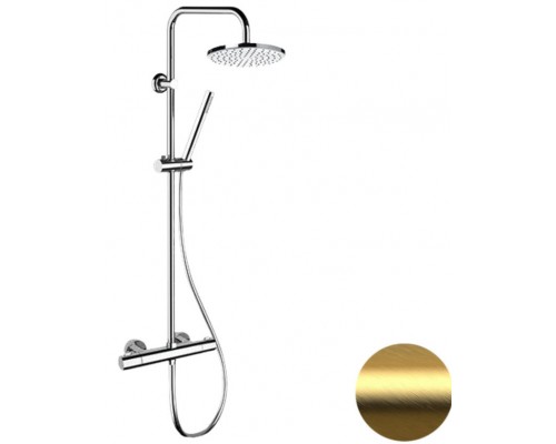 Душевая система Remer EQ32X7MMM20BG, золото брашированное