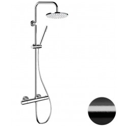 Душевая система Remer EQ32X7MMM20CFP, черный брашированный хром