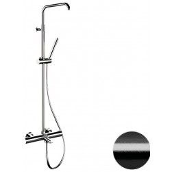 Душевая система Remer Elegance EQ34A7MMSSOFCFP, черный брашированный хром