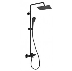 Душевая система Remer EQ34A8CPUFS25NO, черный матовый