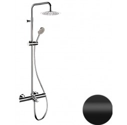 Душевая система Remer EQ34A8MPUFM25NO, черный матовый