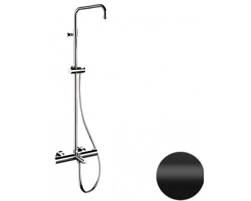 Душевая система Remer Elegance EQ34ASSDNO, черный матовый