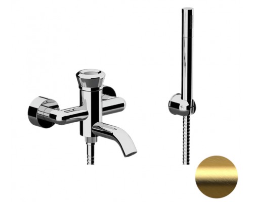 Смеситель для ванны Remer Element ET02BG, золото брашированное