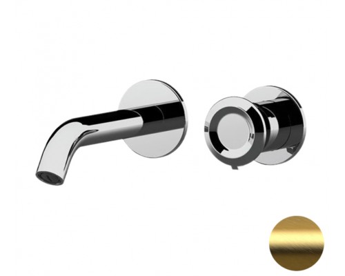 Смеситель для раковины Remer Element ET15PBG, золото брашированное