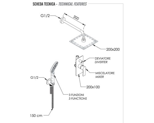 Душевая система Remer Energy EY09LS02UFS20