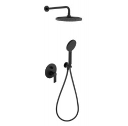 Душевая система Remer Energy EY09S02MD25NOVB, черный матовый