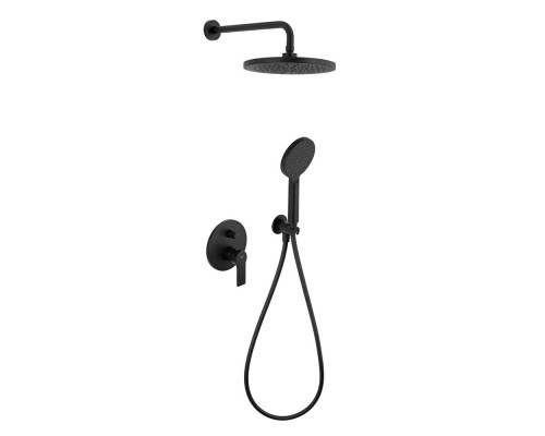 Душевая система Remer Energy EY09S02MD25NOVB, черный матовый