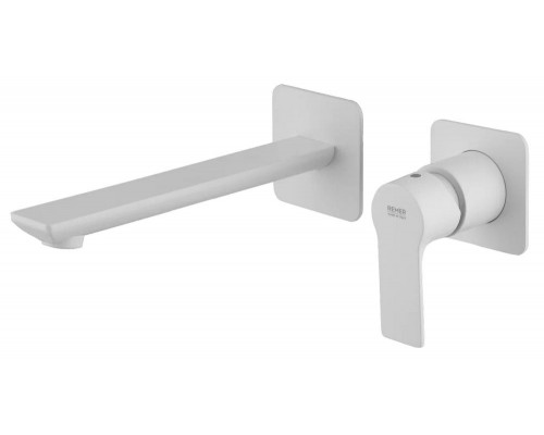 Смеситель для раковины Remer Energy EY15PLBO, белый матовый