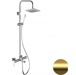 Душевая система Remer Energy EY34X7SS9SSBG, золото брашированное