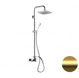 Душевая система Remer Energy EY37X7SS9SSBG, золото брашированное