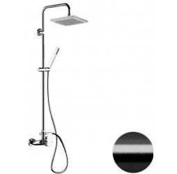 Душевая система Remer Energy EY37X7SS9SSCFP, черный брашированный хром