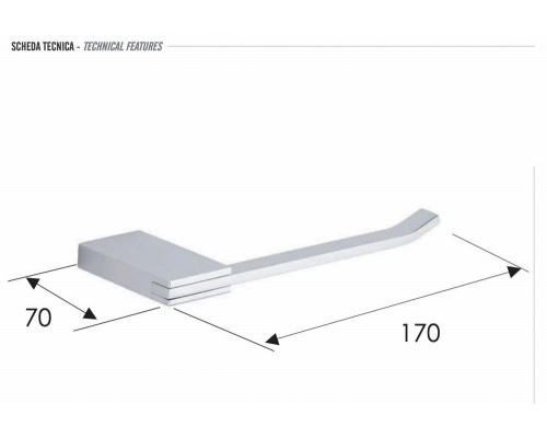 Бумагодержатель Remer Flat FT61CR