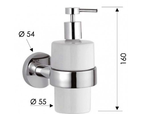 Дозатор Remer Guest GS13NP, никель брашированный