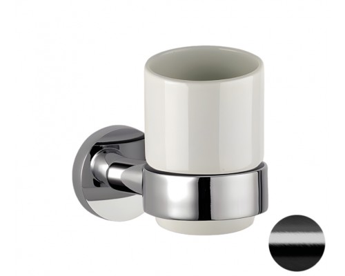 Стакан Remer Guest GS15CFP, черный брашированный хром