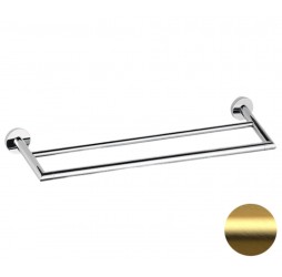 Полотенцедержатель двойной 60 см Remer Guest GS33BG, золото брашированное