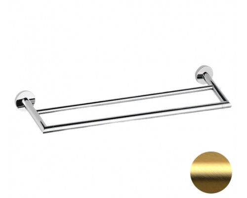 Полотенцедержатель двойной 60 см Remer Guest GS33BG, золото брашированное