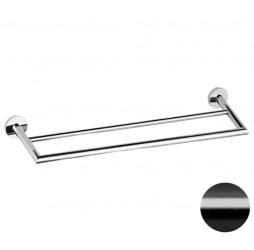 Полотенцедержатель двойной 60 см Remer Guest GS33CFP, черный брашированный хром