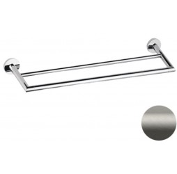 Полотенцедержатель двойной 60 см Remer Guest GS33NPO, никель матовый брашированный