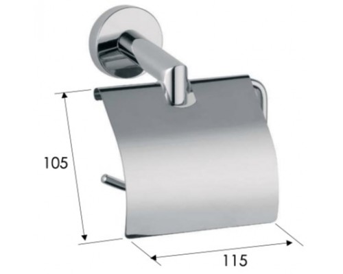 Бумагодержатель Remer Guest GS60NPO, никель матовый брашированный