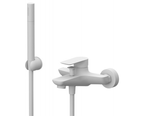 Смеситель для ванны Remer Infinity I02BO, белый матовый