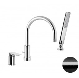 Смеситель для ванны Remer Infinity I07CFP, черный брашированный хром