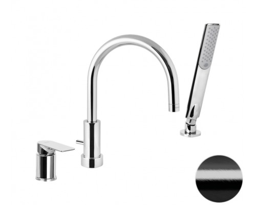 Смеситель для ванны Remer Infinity I07CFP, черный брашированный хром