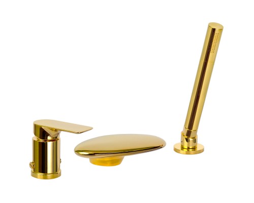 Смеситель для ванны Remer Infinity I07UFDO, золото глянцевое