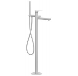 Смеситель для ванны Remer Infinity I08BO, белый матовый