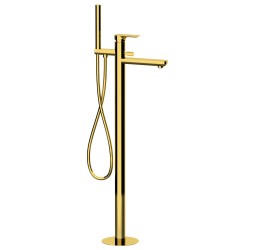 Смеситель для ванны Remer Infinity I08DO, золото глянцевое