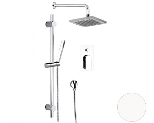 Душевая система Remer Infinity I09S07OBO, белый матовый