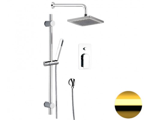 Душевая система Remer Infinity I09S07ODO, золото глянцевое