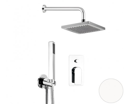 Душевая система Remer Infinity I09S08OBO, белый матовый