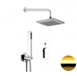 Душевая система Remer Infinity I09S08ODO, золото глянцевое