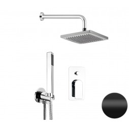 Душевая система Remer Infinity I09S08ONO, черный матовый