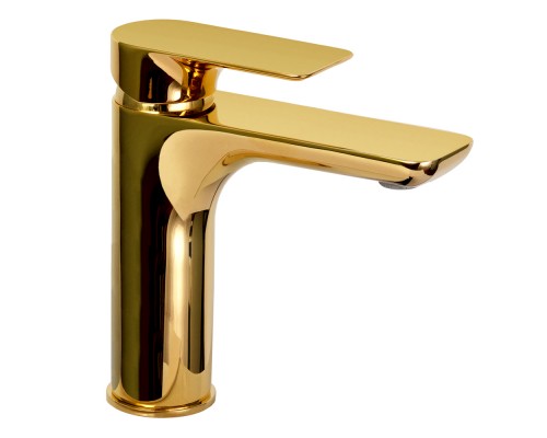 Смеситель для раковины Remer Infinity I10DO, золото глянцевое