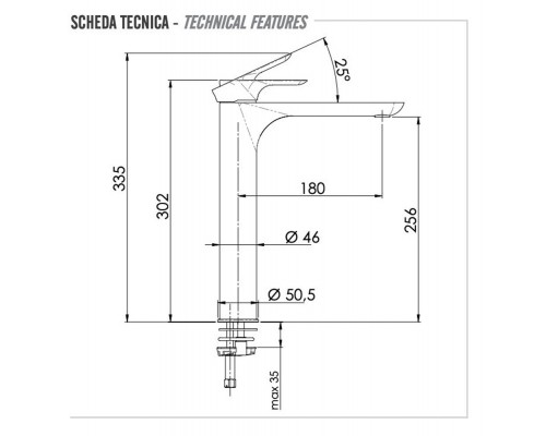 Смеситель для раковины Remer Infinity I10L