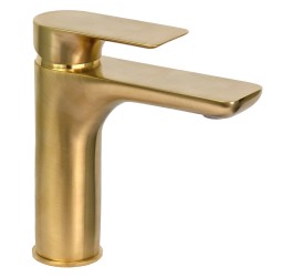 Смеситель для раковины Remer Infinity I12BG, золото брашированное