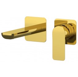 Смеситель для раковины Remer Infinity I15PDO, золото глянцевое