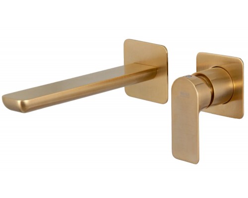 Смеситель для раковины Remer Infinity I15PLBG, золото брашированное