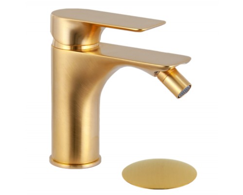 Смеситель для биде Remer Infinity I20BG, золото брашированное