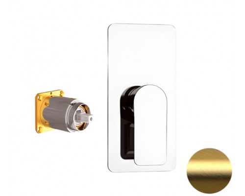 Смеситель для душа Remer Infinity I30KBBG, золото брашированное