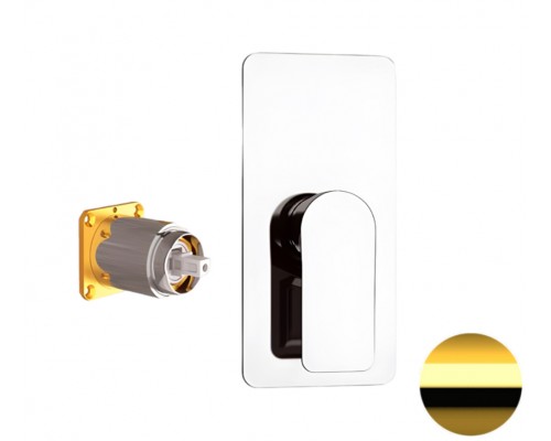 Смеситель для душа Remer Infinity I30KBDO, золото глянцевое